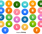Vector Bullet Points With Letters