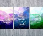 Free Vector Colorful Geometric Cards