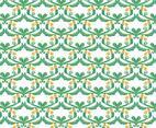 Green Floral Vector Watercolor Background