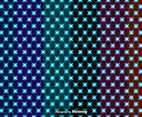 Set Of Vector Seamless Patterns With Glowing Stars