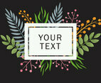 Dark Floral Liana Background