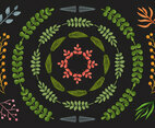 Liana Border Watercolor Vectors