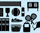 Simple Black Padel Vector