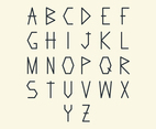 Trendy Geometric Letter Vector Pack