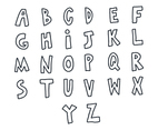 Doodle Letters Vector Pack