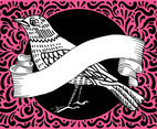 Ornate Bird  Banner Design