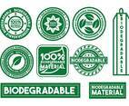 Biodegradable vector stamp set
