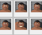 Silly Guy Head Shot Vectors