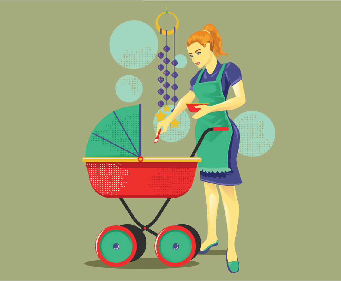 Babysitter Vector
