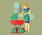 Babysitter Vector