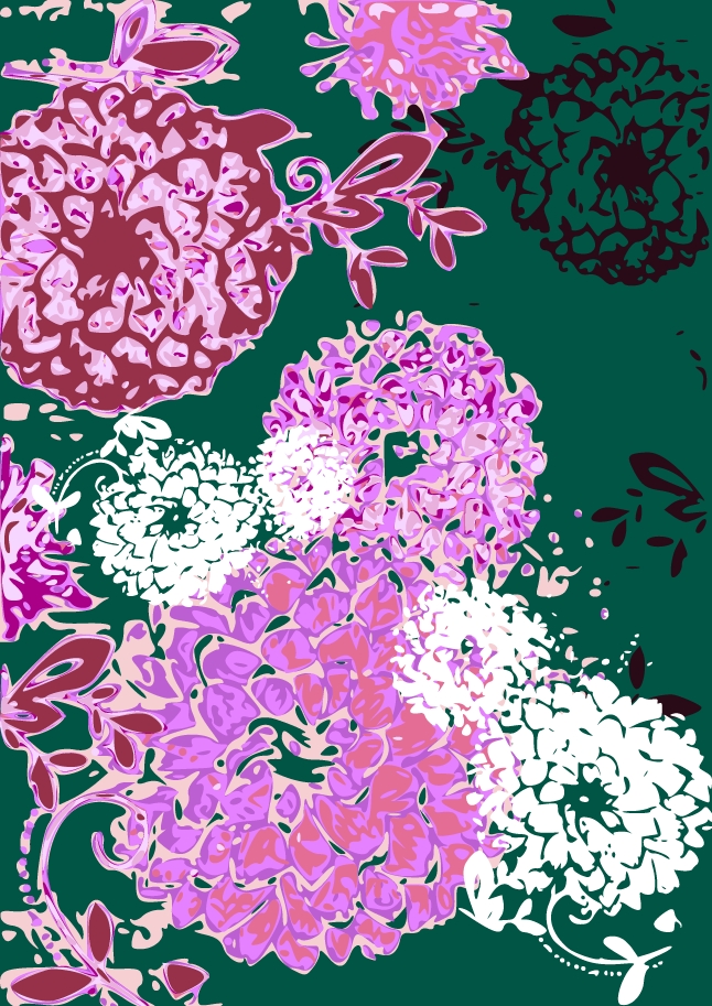 Floral Silhouette Vector