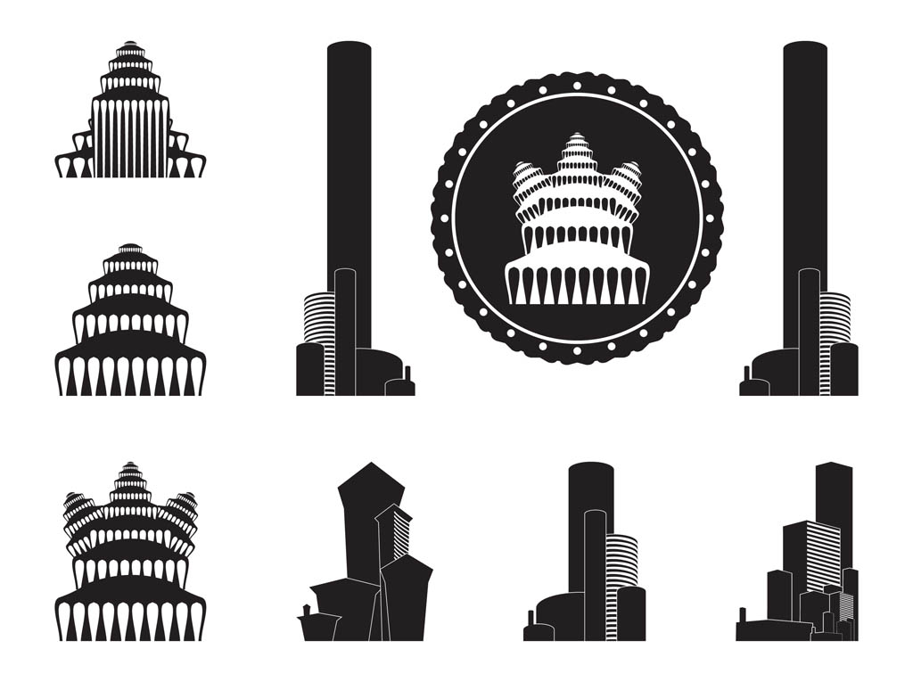 Buildings Silhouettes Graphics