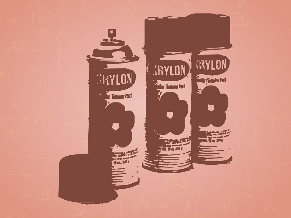 Spray Cans Vector