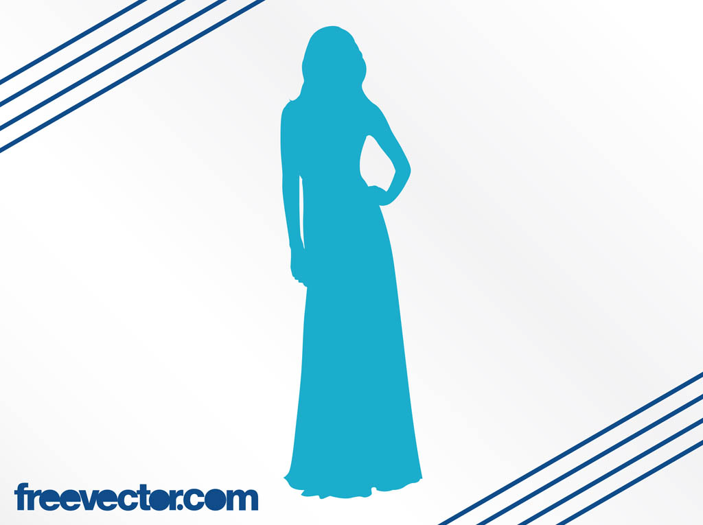 Elegant Woman Silhouette Vector Art & Graphics | freevector.com