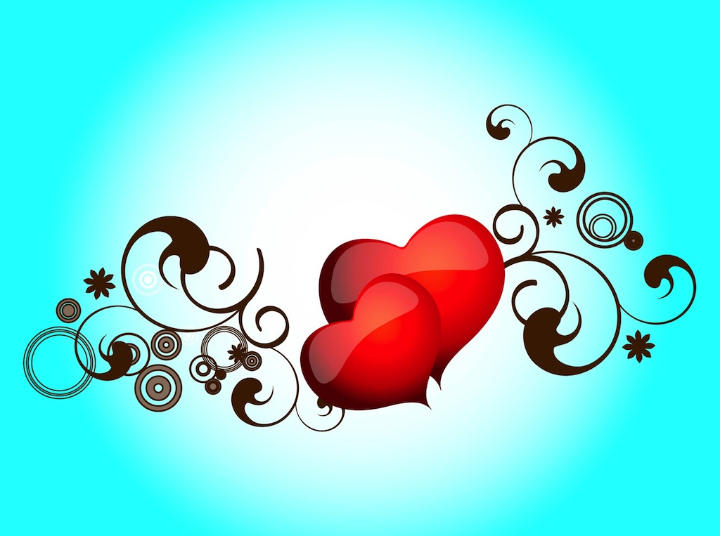 Download Shiny Hearts Vector Vector Art & Graphics | freevector.com