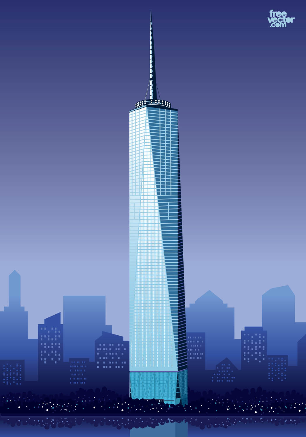 One World Trade Center Vector Art & Graphics