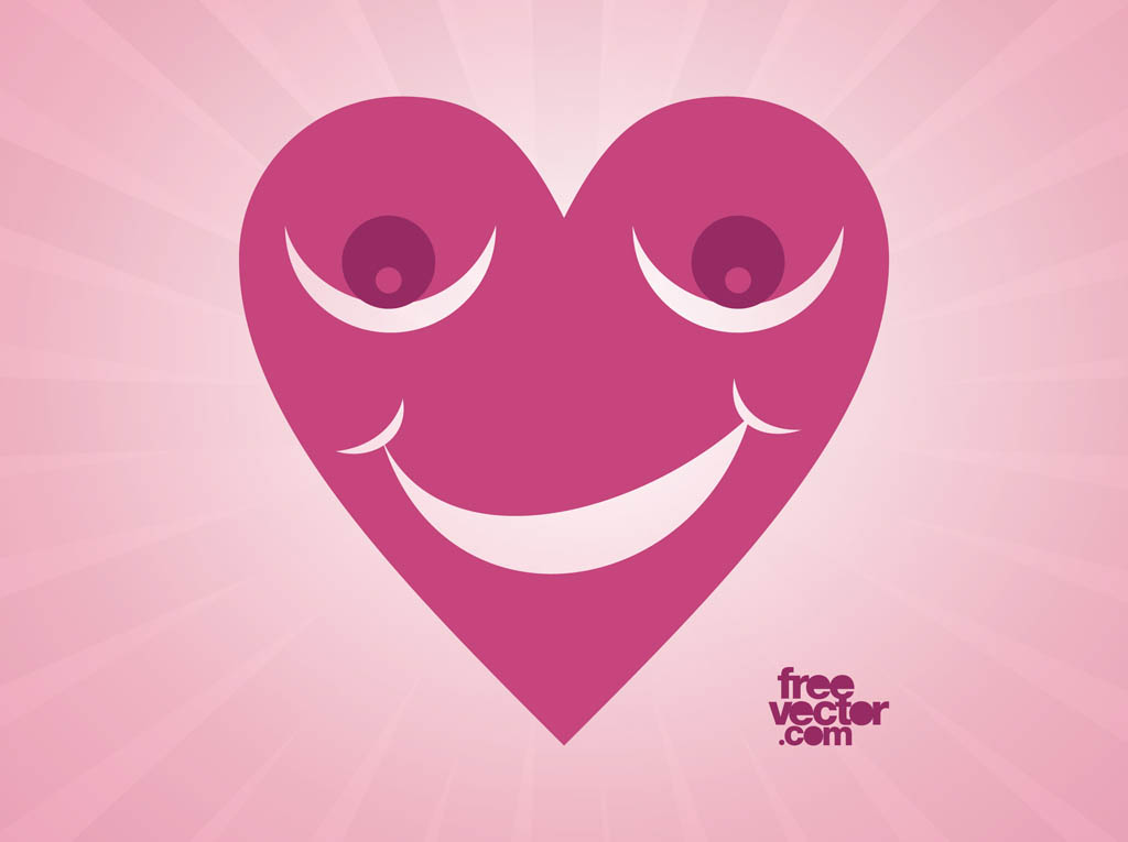 Happy Heart Vector Vector Art & Graphics | freevector.com
