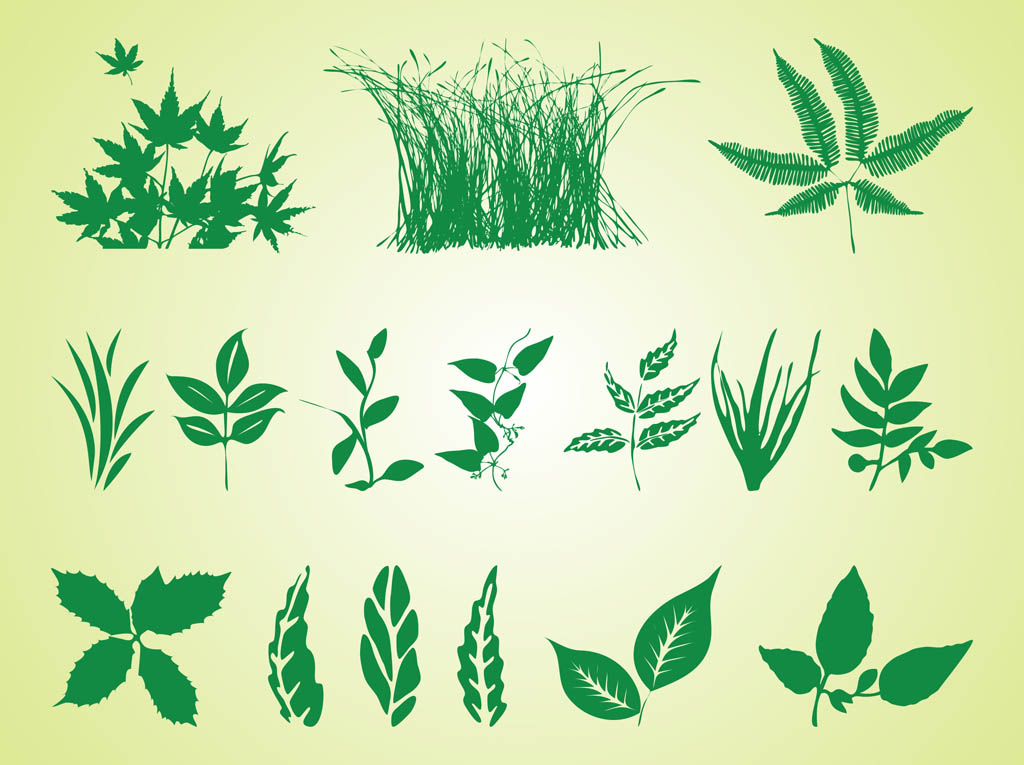 Plant Silhouettes Free Graphics