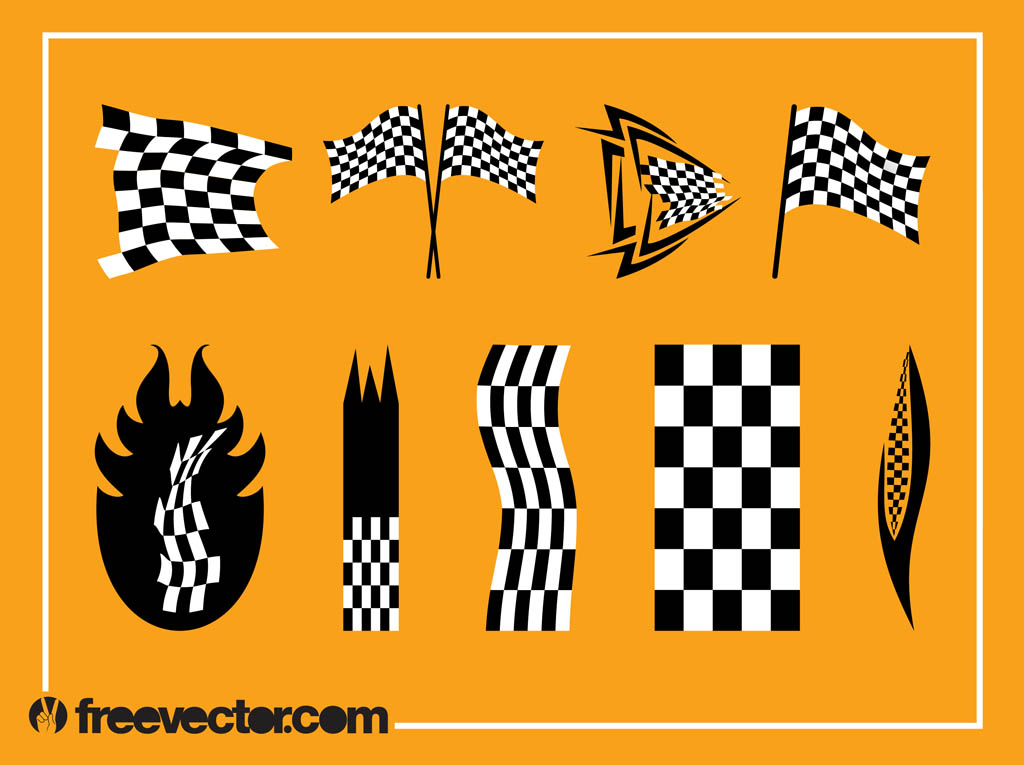 Racing Flags Vector Graphics