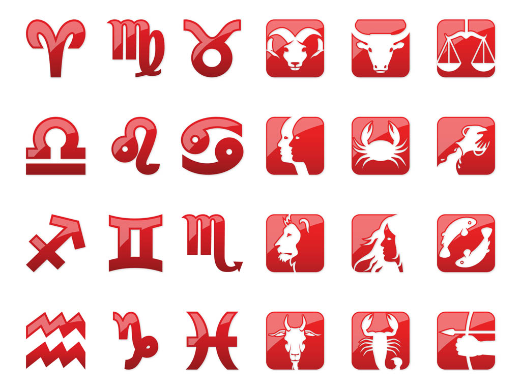 Shiny Zodiac Icons