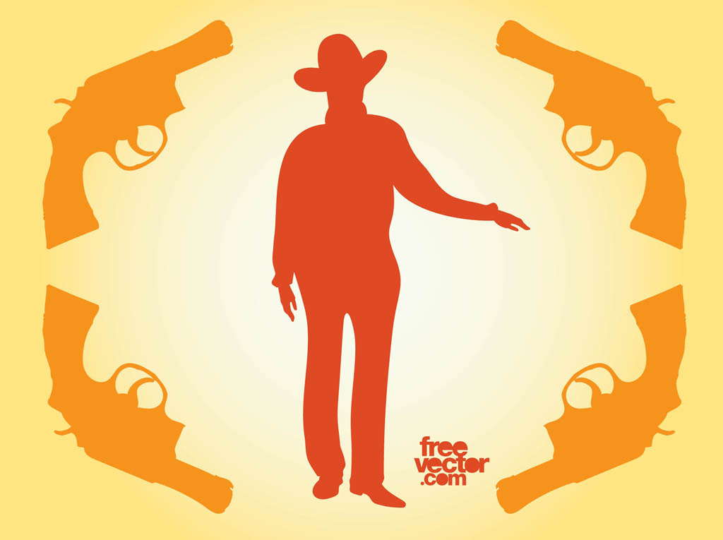 Cowboy Silhouette Vector