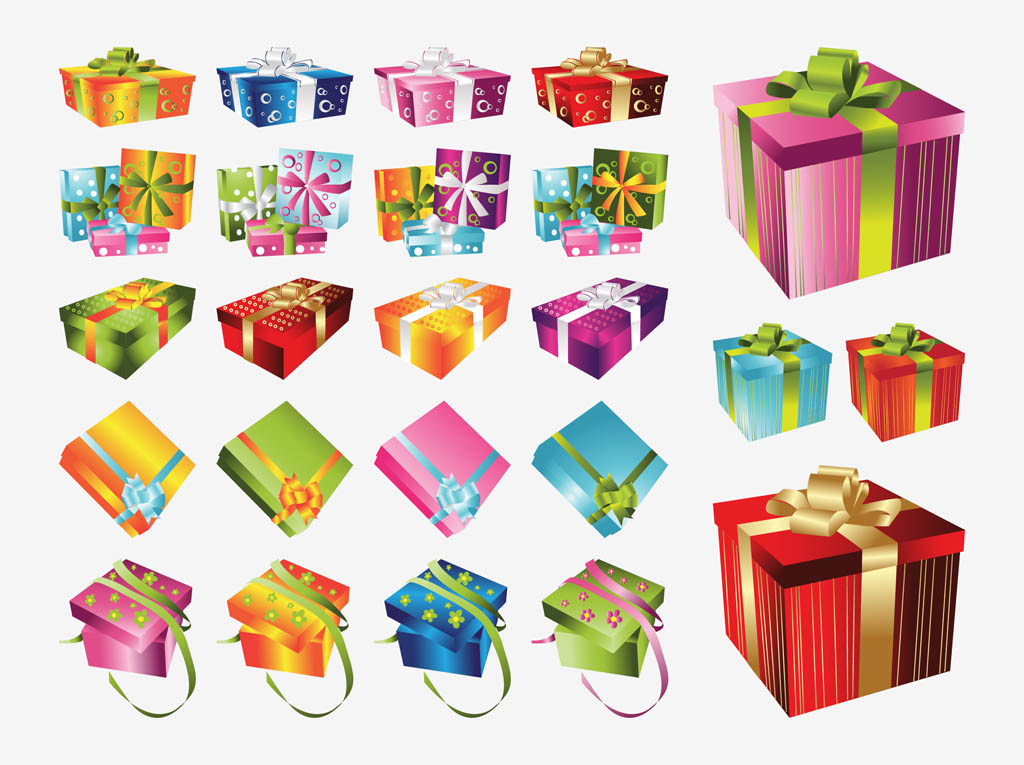 Vector Christmas Presents Pack