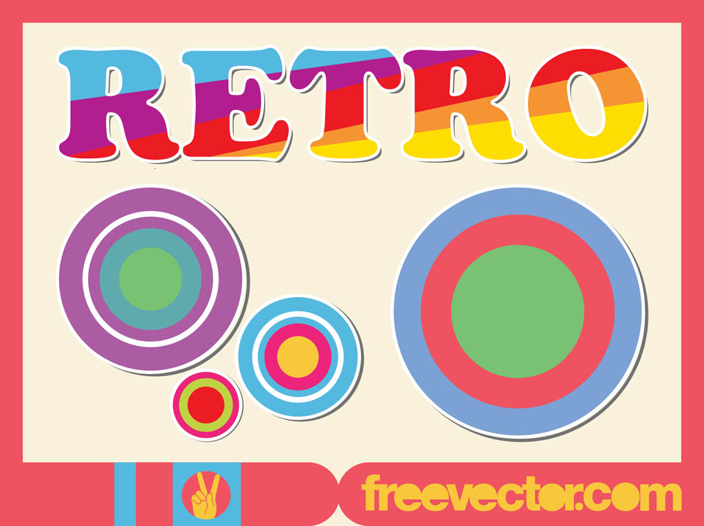Colorful Retro Stickers