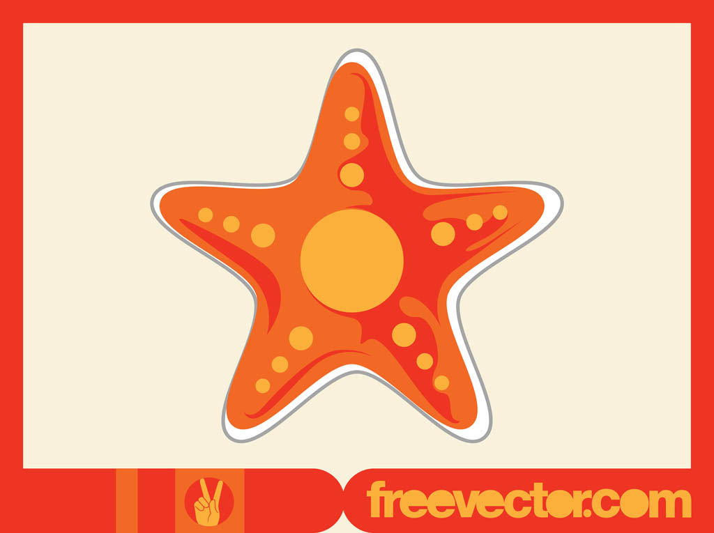 Starfish Vector Sticker