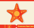 Starfish Vector Sticker