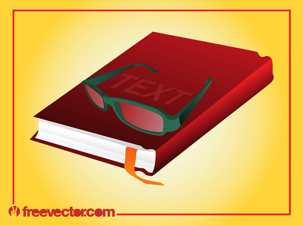 Book And Glasses Graphics