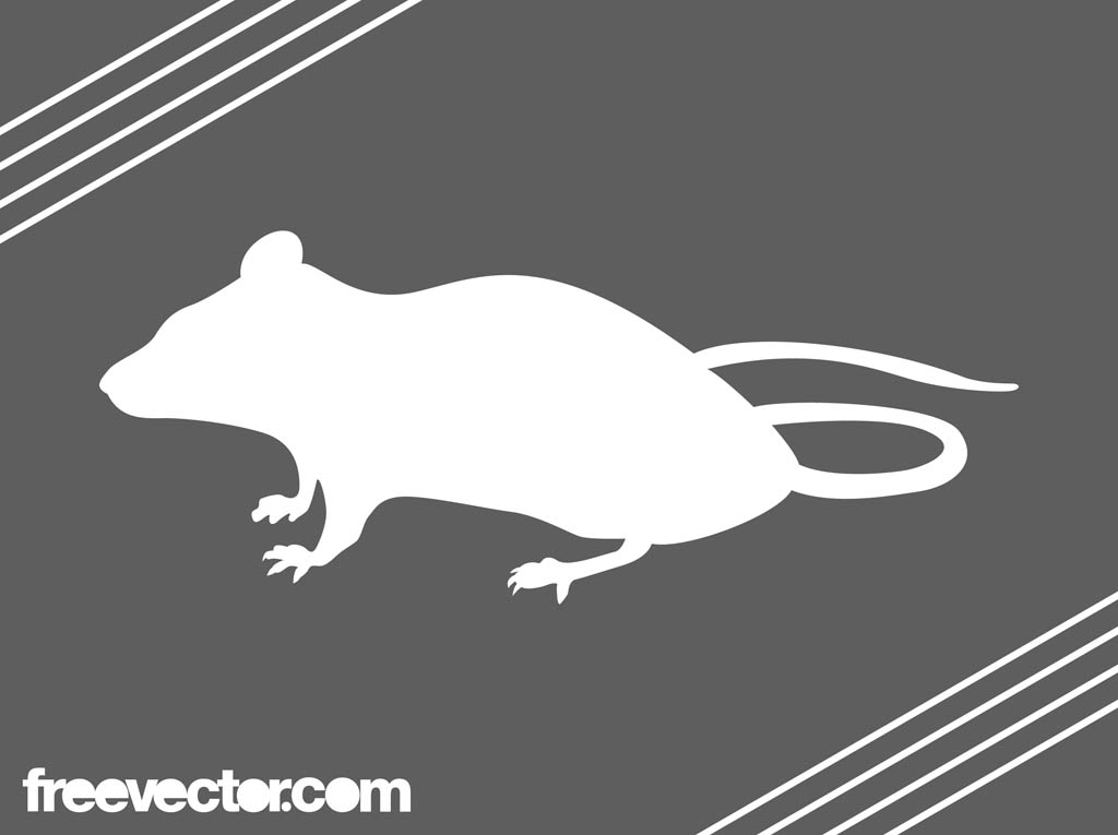 White Mouse Silhouette