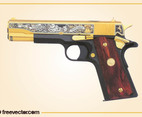 Golden Gun Vector