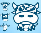 Cow Characters Vector