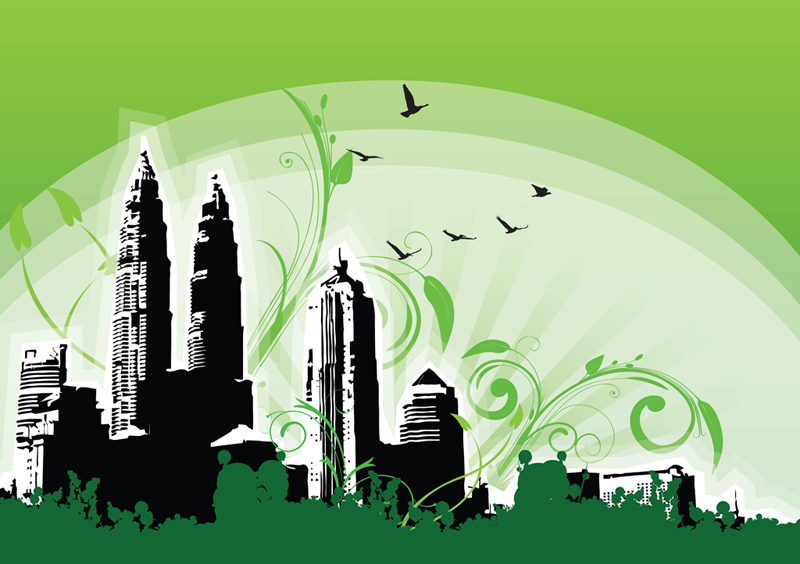 Petronas Twin Towers Illustration
