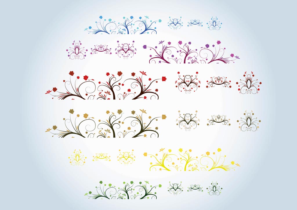 Beautiful Plants Vectors