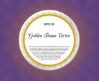 Free Elegant Purple and Gold Frame Vector