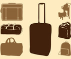 Luggage Bags Silhouettes