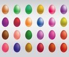 Colorful Eggs Vectors