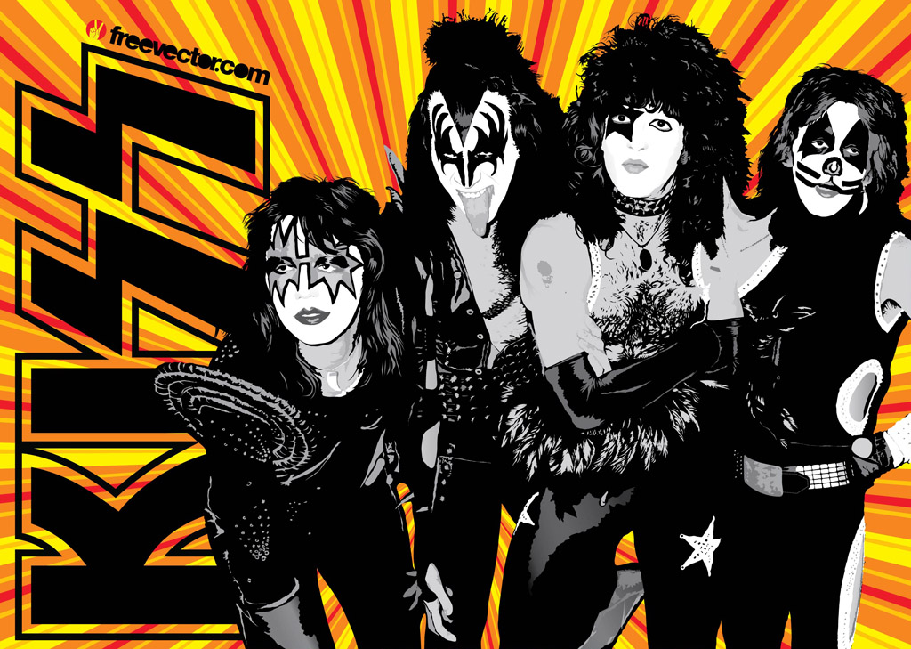Kiss Band Vector Art & Graphics freevector.com.