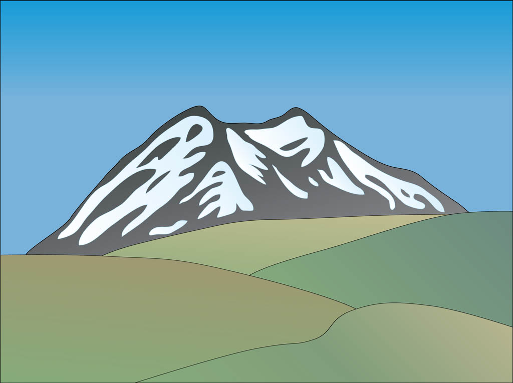 Mountain Landscape Vector Vector Art & Graphics