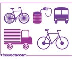 Transport Icons Vectors