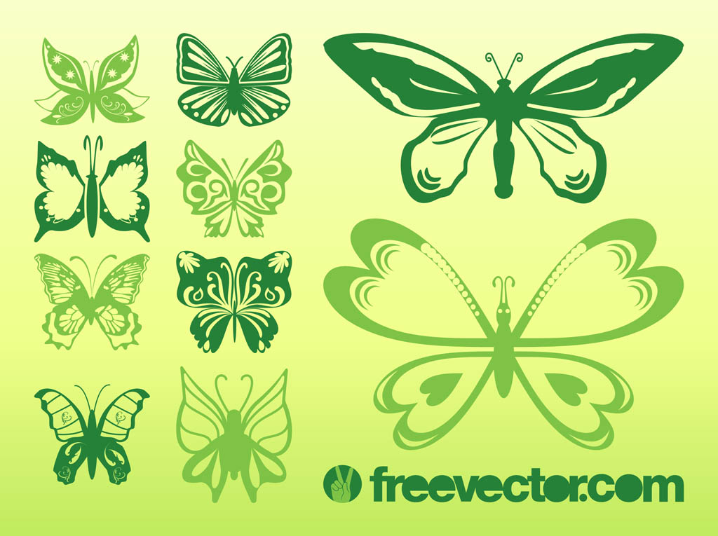 Butterflies Vectors Collection