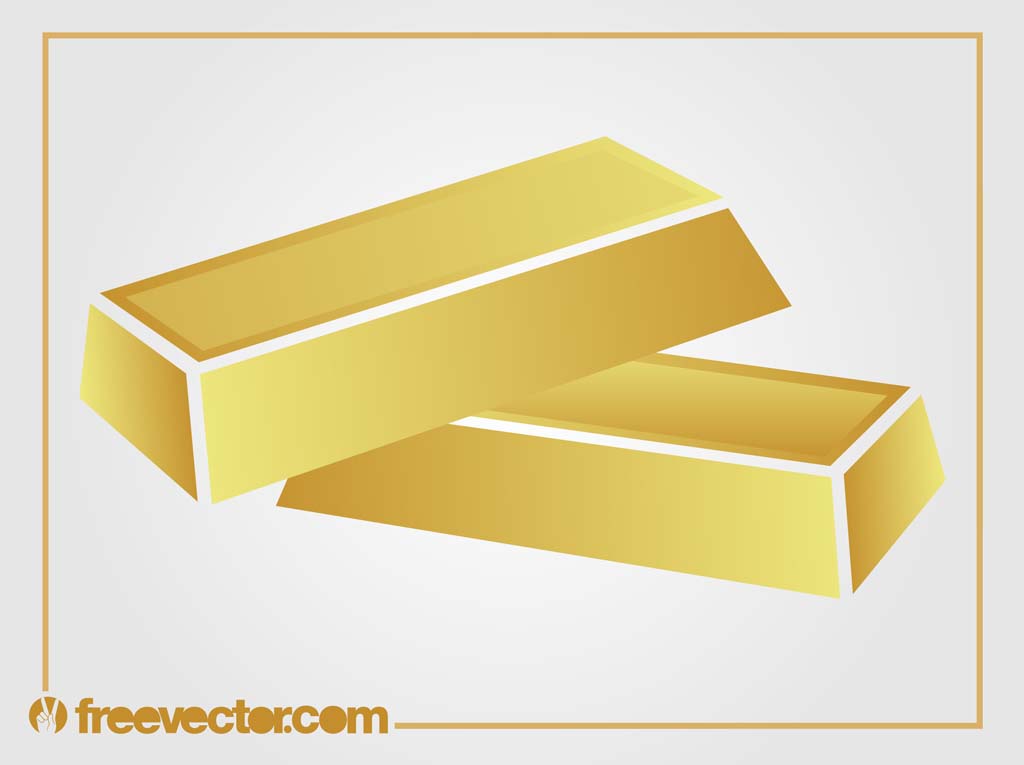Gold Bars Vector