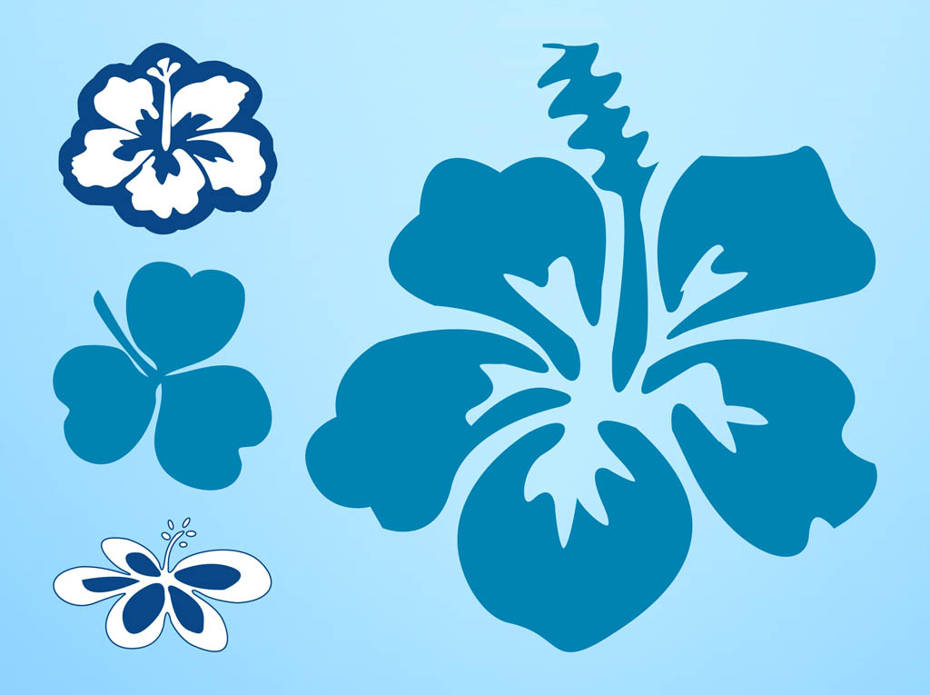 Hawaii Flowers Vector Vector Art & Graphics