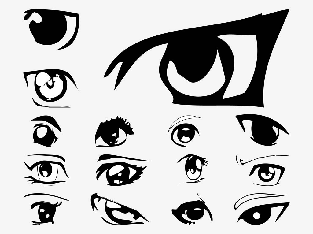 Vector Anime Eyes