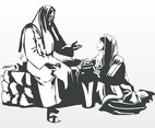 Jesus And Woman