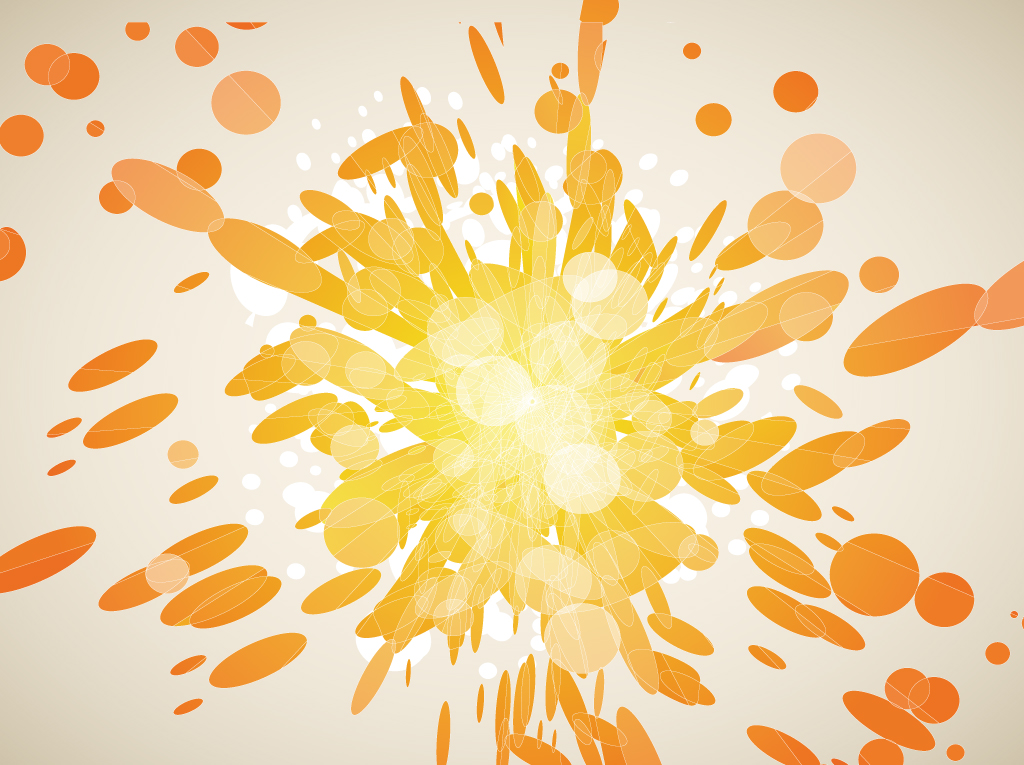 Orange Explosion Vector Graphics