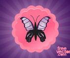 Purple Vector Butterfly