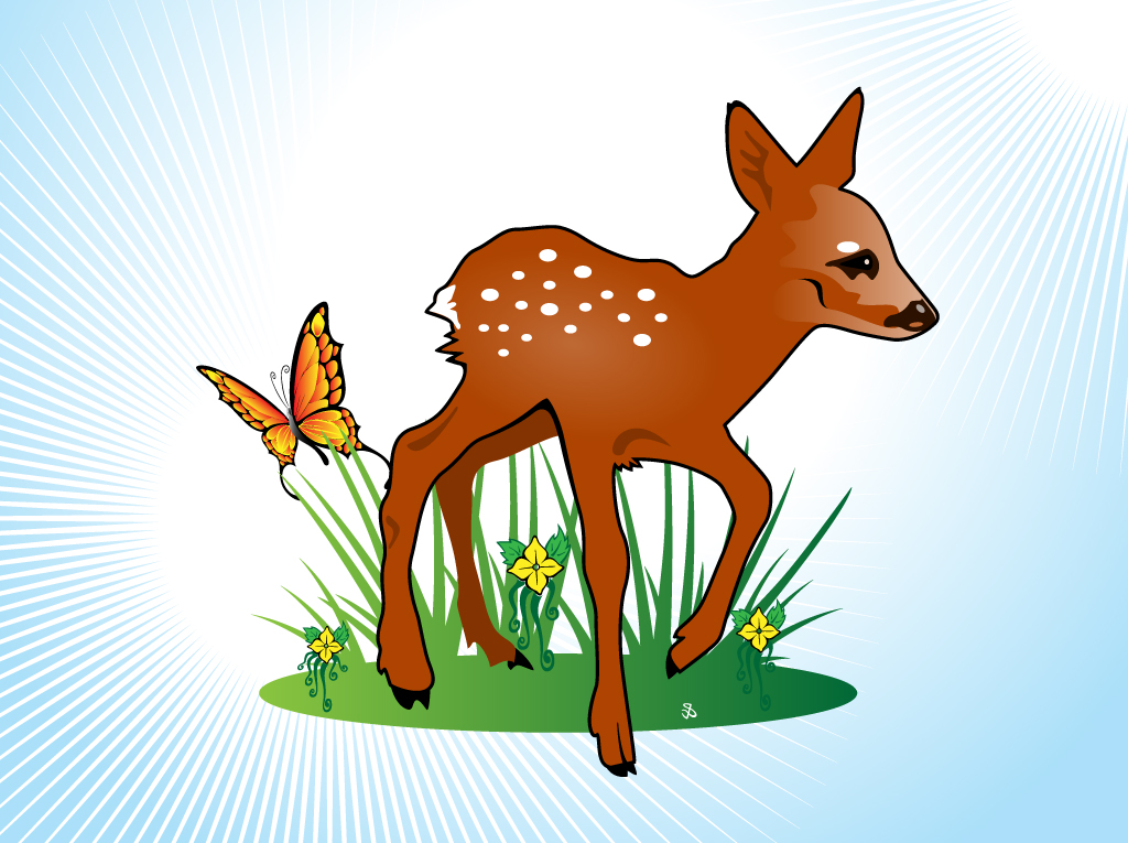 Download Free Fawn Vectors and other types of Fawn graphics and clipart at ...