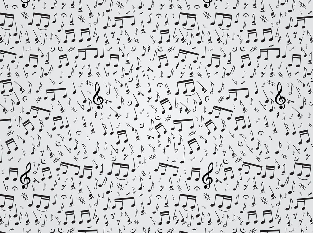 Musical Notes Pattern Vector Art & Graphics 